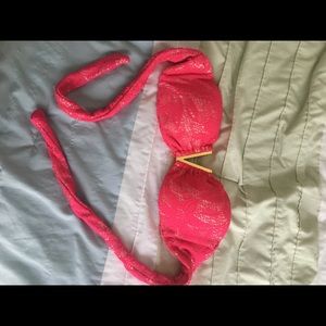 Victoria's Secret pink bandeau bathingsuit